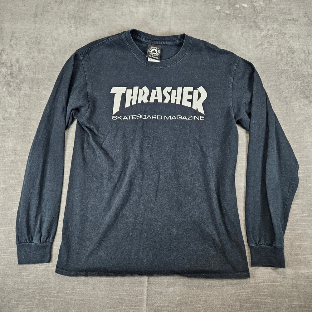 Thrasher Skateboarding Magazine San Francisco Long Sleeve‎ T Shirt Mens Medium